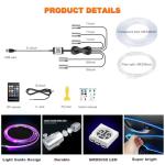 Jushope RGB LED Strip Lights for Cars