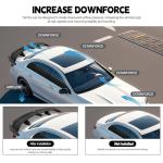 MTBNO Black 54 Inch PRO Style Rear Spoiler, Universal Car Rear Trunk Spoiler Wing Spoiler Compatible with Mazda Miata RX-7 Chevy Corvette Camaro Nissan Lexus Toyota Honda Civic Ford Mustang Scion