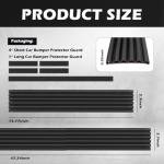 Bumper Guards for Cars,5-Pack Anti-Collision Car Bumper Protector with 6-Hole Shock Absorption,Self Adhesive Rubber Front & Rear Bumpers Protector for Most SUVs Trucks