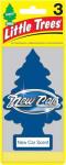 LITTLE TREES Car Air Freshener | X-tra Strength | Hanging Paper Tree for Home or Car | New Car Scent | 3 Pack