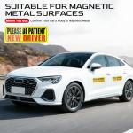 JUSTTOP Please Be Patient New Driver, Student Driver Magnet for Car, New Driver Magnet for Car, Reusable Movable Reflective Safety Warning Bumper Magnets