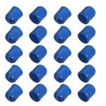 20PCS Tire Valve Stem Caps, Tire Valve Dust Caps Air Caps Cover with O Rubber Seal, Corrosion Resistant Auto Accessories Universal Stem Covers for Trucks Motorcycles Bicycles SUVs (Blue)