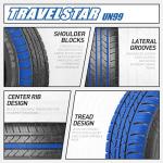 Set of 4 (Four) Travelstar UN99 All Season 205/65R15 94H All Season Radial Passenger Car Tire 205/65/15 - Includes Three-Year Road Hazard Warranty (Tire Only)