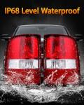 OKLPF Rear Brake Tail Light Compatible With 2004 2005 2006 2007 2008 Ford F150 F-150 Replacement Red Taillight Assembly,Includes a Luxurious Box,Driver and Passenger Side