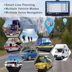 7 Inch GPS Navigaton for Car Truck RV, 2025 Latest Map GPS for Car with Free Lifetime Updates, Voice Guidance, Speed Alerts, Custom Routing, HD Touchscreen (Black)