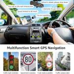 GPS Navigator for Car Truck RV, 9 inch Touch Screen Latest 2026 Map, Real Voice Spoken Turn-by-Turn Direction Reminding Navigation System for Cars, Vehicle GPS with Speed and Red Light Warning, FM