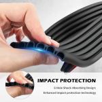 Bumper Guards for Cars,5-Pack Anti-Collision Car Bumper Protector with 6-Hole Shock Absorption,Self Adhesive Rubber Front & Rear Bumpers Protector for Most SUVs Trucks