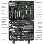 Prostormer 259-Piece Tool Kit, General Household Hand Tool Set with Plastic Storage Toolbox, Portable Complete Repair Tool Box for Home and Car (Green)