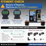 Mega Racer Premium OEM H11 Halogen Headlight Bulb (Low Beam) - Street-Legal & DOT Compliant for On-Road Use, Automotive Head Light Replacement for Car, 12V 55W, Plug & Play, Pack of 2 - Made in Korea