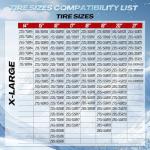 Canchiing 2 Pack Automotive Snow Socks for Tire, Traction Aid Anti Slip Tire Covers Chain with Ice Scraper Gloves, Universal Emergency Winter Kit for Cars Suvs Trucks Quick Fit Easy Installation (XL)