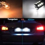 Yorkim 3157 LED Light Bulbs White Super Bright, 3056 3156 3156A 3057 4057 3157 4157 T25 LED Bulbs for Brake Lights, Backup Reverse Lights， Reverse Tail Lights - Pack of 10