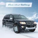 Canchiing 2 Pack Automotive Snow Socks for Tire, Traction Aid Anti Slip Tire Covers Chain with Ice Scraper Gloves, Universal Emergency Winter Kit for Cars Suvs Trucks Quick Fit Easy Installation (XL)