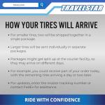 Set of 4 (Four) Travelstar UN99 All Season 205/65R15 94H All Season Radial Passenger Car Tire 205/65/15 - Includes Three-Year Road Hazard Warranty (Tire Only)