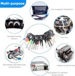 Terminal Pin Removal Tool Kit 82 Pcs Depinning Electrical Connector Pin Extractor Tool Set Wire Terminal Release for Automotive Car Household Devices - Black