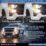 Mega Racer Premium OEM H11 Halogen Headlight Bulb (Low Beam) - Street-Legal & DOT Compliant for On-Road Use, Automotive Head Light Replacement for Car, 12V 55W, Plug & Play, Pack of 2 - Made in Korea