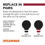 SYLVANIA - 1156 Long Life Miniature - Bulb, Ideal Option for Stop and Tail Lights (Contains 2 Bulbs)