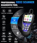OBD2 Scanner Diagnostic Tool, VEHLIVE V850 Car Code Reader for Check Engine Light with Reset, I/M Readiness, Battery Tester, Live Data, CAN Diagnostic Scan Tool for All OBDII Vehicles After 1996