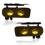 Shocklight LED Fog Lights Compatible with 2002 2003 2004 2005 2006 Cadillac Escalade/EXT, Escalade ESV, Front Bumper Driving Fog Lamps- Yellow lens