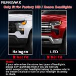 RUNEWAX D3S Xenon Bulbs for Jaguar XE XF XJ XK XFR S XJR XKR S F Pace Type Projector HID Headlights, 8000K Blue White 35W OEM Replacement C2D5254 150% Brighter, 2-Pack