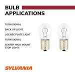 SYLVANIA - 1156 Long Life Miniature - Bulb, Ideal Option for Stop and Tail Lights (Contains 2 Bulbs)