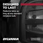 SYLVANIA - 1156 Long Life Miniature - Bulb, Ideal Option for Stop and Tail Lights (Contains 2 Bulbs)
