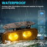 Shocklight LED Fog Lights Compatible with 2002 2003 2004 2005 2006 Cadillac Escalade/EXT, Escalade ESV, Front Bumper Driving Fog Lamps- Yellow lens