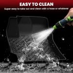 LASFIT Floor Mats & Cargo Mat for Toyota Corolla Hatchback 2019-2026, TPE All Weather Protection Rubber Car Liners Custom Fit for Corolla Hatchback Accessories 1st & 2nd Row & Trunk Mats, Black