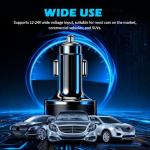 6 Ports Car Cigarette Lighter Adapter with LED Voltage Display,Fast Charging Car Charger Port Includes PD/QC3.0/SCP/3.1A/Super,24V 12V Cars Adapter Cars Lighter USB Adapters