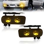 Shocklight LED Fog Lights Compatible with 2002 2003 2004 2005 2006 Cadillac Escalade/EXT, Escalade ESV, Front Bumper Driving Fog Lamps- Yellow lens