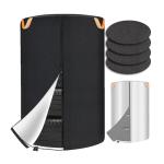 Eakertte Tire Cover for Storage, Dual-Sided Use, 420D Waterproof Tire Storage Bag with 4 Felt Pads, Waterproof Zipper, Reflective Handles, UV Protection, Dirt-Resistant for Indoor & Outdoor Use –M