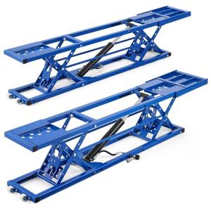 Orion Motor Tech Portable Car Lift with 7000lb Capacity, Adjustable Car Jack with 26.8 in Max Height for Sedan Pickup Truck SUV, Heavy-Duty 4 Post Portable Lift for Car with Auto Lock Extension Plates