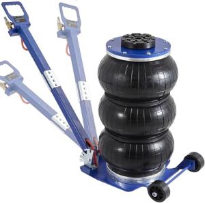 VEVOR Air Jack, 3 Ton/6600 lbs Triple Bag Air Jack, Airbag Jack with Six Steel Pipes, Lift up to 17.7", 3-5 s Fast Lifting Pneumatic Jack, with Adjustable Long Handles for Cars