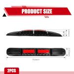 Zigeiya 2 PCS Car Bumper Protector Strip, Reflective Anti-collision Warning Protector Trim, Foldable Cushioning Paint Guard Sticker, Universal Waterproof Self-adhesive Accessory for Cars (Red)