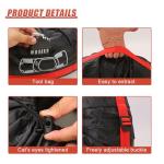 YoRise 4PCS Car Tire Covers, Sun Rain Snow Wheel Protector with Handle Fits 19-23 Inch Tire Diameter, Universal Dust-Proof Car Spare Tires Storage Tote for Truck/SUV/RV/Trailer/Camper(L)