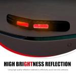 Zigeiya 2 PCS Car Bumper Protector Strip, Reflective Anti-collision Warning Protector Trim, Foldable Cushioning Paint Guard Sticker, Universal Waterproof Self-adhesive Accessory for Cars (Red)