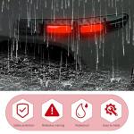Zigeiya 2 PCS Car Bumper Protector Strip, Reflective Anti-collision Warning Protector Trim, Foldable Cushioning Paint Guard Sticker, Universal Waterproof Self-adhesive Accessory for Cars (Red)