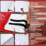 Ougist 3 Pieces Fire Extinguisher Kit for Home Kitchen and Car – Includes 2.5 lb ABC Dry Powder Fire Extinguisher with Quick-Release Handle, Emergency Smoke Hood and Fire Blanket