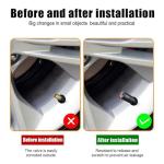 Tire Valve Stem Caps tire Valve Covers Valve stem Covers Black 5 pcs/Pack Anodized Aluminum Tire Valve Cap Set Corrosion Resistant Universal Stem Covers for Cars Trucks Motorcycles SUVs and Bikes