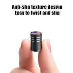 Tire Valve Stem Caps tire Valve Covers Valve stem Covers Black 5 pcs/Pack Anodized Aluminum Tire Valve Cap Set Corrosion Resistant Universal Stem Covers for Cars Trucks Motorcycles SUVs and Bikes