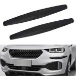 2 PCS Bumper Guard Strip, Car Bumper Guard, Front Bumper Decorative Strip, Car Bumper Anti-Scratch Strips for Cars SUV Pickup Truck (Black)