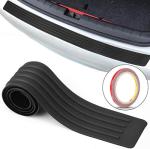 Matericuo Car Rear Bumper Guard Protector, 35inch Anti-Collision Patch Anti-Scrape Black Rubber Universal Trunk Door Entry Guards for Most SUV/Cars