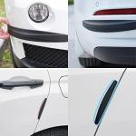 8 Packs Anti-Collision Patch Car Bumper Guard Strip Anti-Scratch Bumper Protector Trim Universal Rear Bumper Protector Car Door Edge Guards Car Side Door Edge Guards Protector (White)