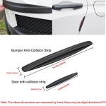 8 Packs Anti-Collision Patch Car Bumper Guard Strip Anti-Scratch Bumper Protector Trim Universal Rear Bumper Protector Car Door Edge Guards Car Side Door Edge Guards Protector (White)