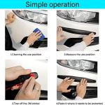 8 Packs Anti-Collision Patch Car Bumper Guard Strip Anti-Scratch Bumper Protector Trim Universal Rear Bumper Protector Car Door Edge Guards Car Side Door Edge Guards Protector (White)