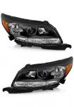 AXLAHA with Projector for Chevy Malibu 13 14 15/2016 Chevy Malibu Limited Headlights Assembly with Factory Halogen Black Housing Replacement Left +Right(No Bulb)