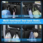 Amooca Car Seat Headrest Hooks - 4 Pack