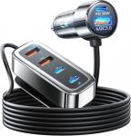 AINOPE 108W Multi-Port USB Car Charger with Cable