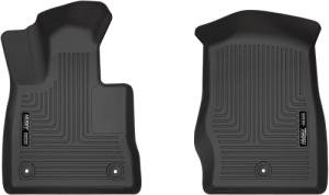 Husky Liners Weatherbeater Floor Mats | Fits 2020-2025 Ford Explorer | Front Row, 2-pc Black - 18681