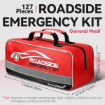 127-Piece Emergency Roadside Car Kit