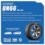 Set of 4 (Four) Travelstar UN66 235/60R18 103V All-Season High Performance CUV/SUV Tires 235/60/18 - Includes Three-Year Road Hazard Warranty (Tire Only)